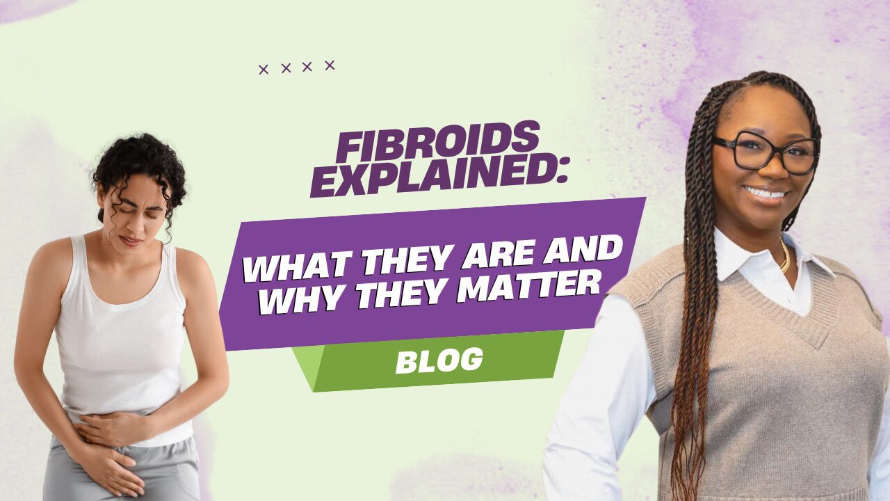 Fibroids blog banner with two women